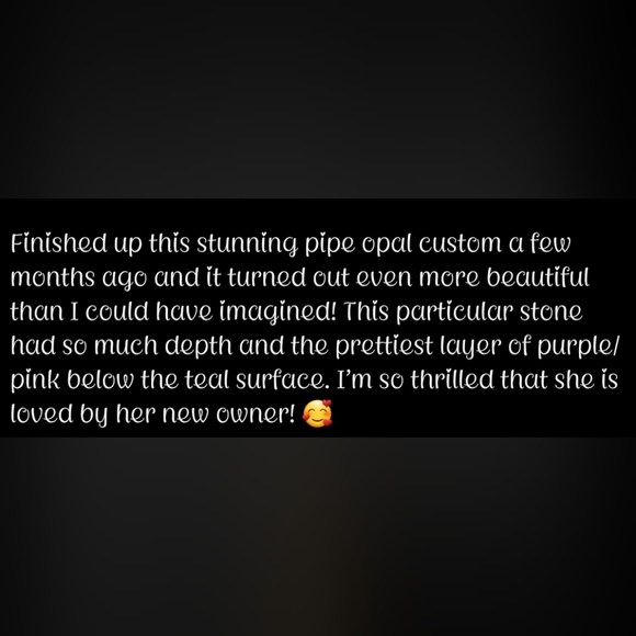 GORGEOUS OOAK CUSTOM STUDIO PIPE OPAL RING!!! - Picture 5 of 6